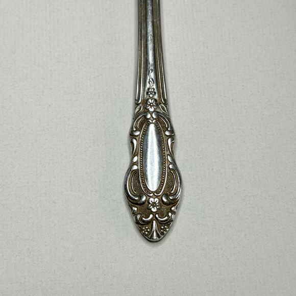 United Silver Co Artistic Rose Modern Hollow Knife Stainless 4pcs Pierced - Picture 5 of 5